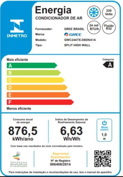 Imagem de Ar Condicionado Split Hi Wall Gree G-Top Auto Inverter 24.000 Btus Frio 220v