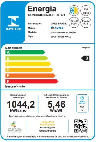 Imagem de Ar Condicionado Split Hi Wall Gree Inverter G-Classic 24.000 Btus Quente e Frio 220V R-32