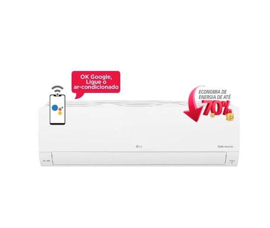 Imagem de Ar Condicionado Split Hi Wall Inverter LG Dual Voice AI 18.000 Btus Frio 220V R-32