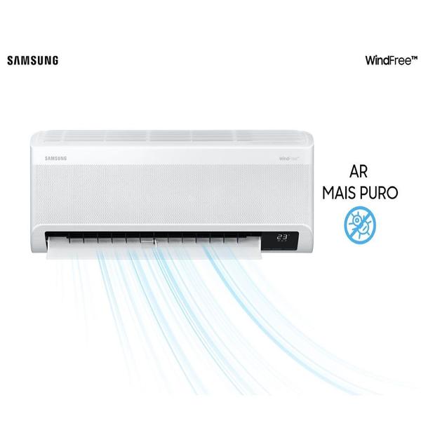 Imagem de Ar Condicionado Split Hi Wall Inverter Samsung WindFree Sem Vento 12000 BTU/h Frio AR12AVHABWKNAZ  220 Volts