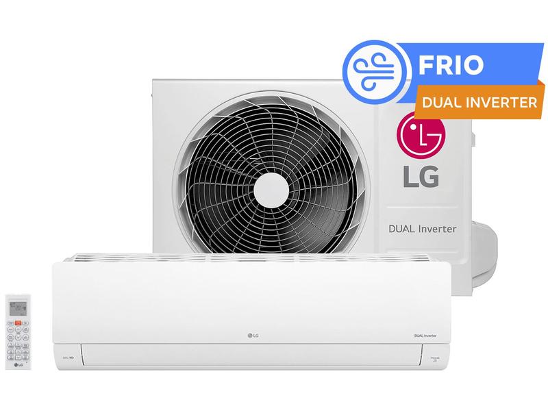 Imagem de Ar-condicionado Split Hi-Wall LG Dual Inverter 9.000 BTUs Frio Compact