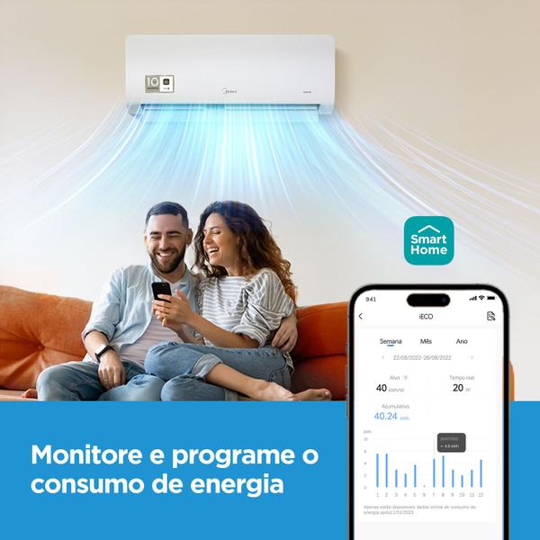 Imagem de Ar Condicionado Split Hw Inverter Xtreme Save Connect R-32 Springer Midea 9000 Btus Quente/frio 220V Monofásico 42AGVQI09M5