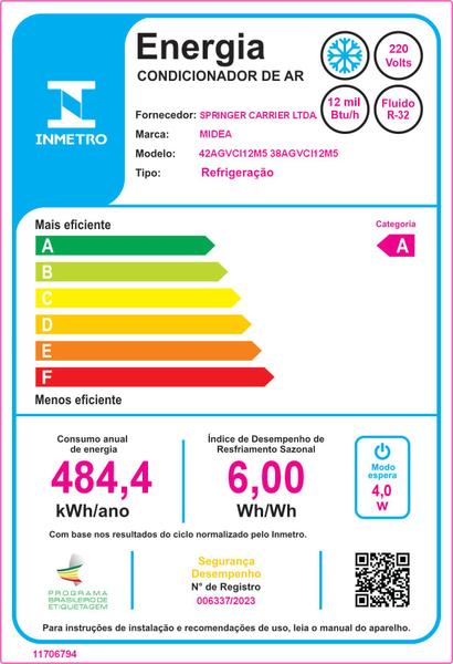 Imagem de Ar Condicionado Split Inverter 12.000 BTU XtremeSave Frio Midea