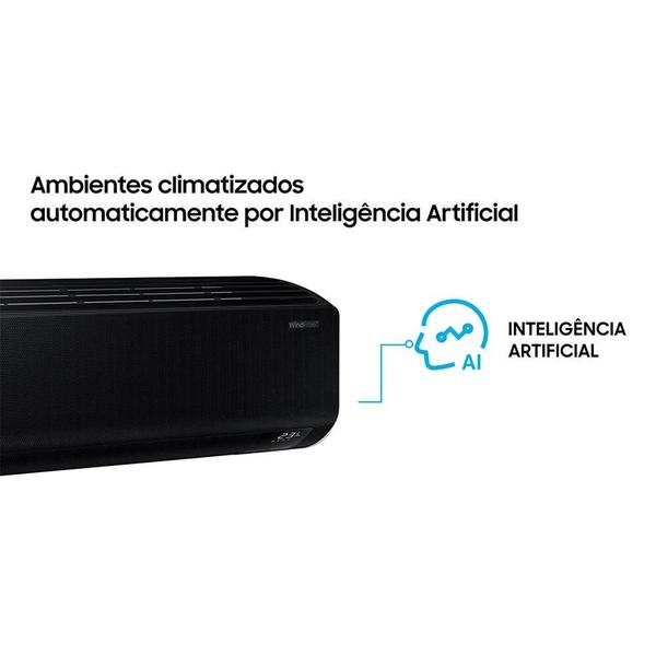 Imagem de Ar-Condicionado Split Inverter 12000 BTUs Samsung WindFree Connect Black High Wall Quente e Frio AR12CSECABTNAZ/AR12CSECABTXAZ 220V