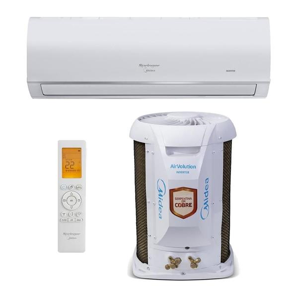 Ar-Condicionado Split Inverter 12000 BTUs Springer Midea Airvolution Connect High Wall Só ... Ar-Condicionado Split Inverter 12000 BTUs Springer Midea Airvolution Connect High Wall Só ...