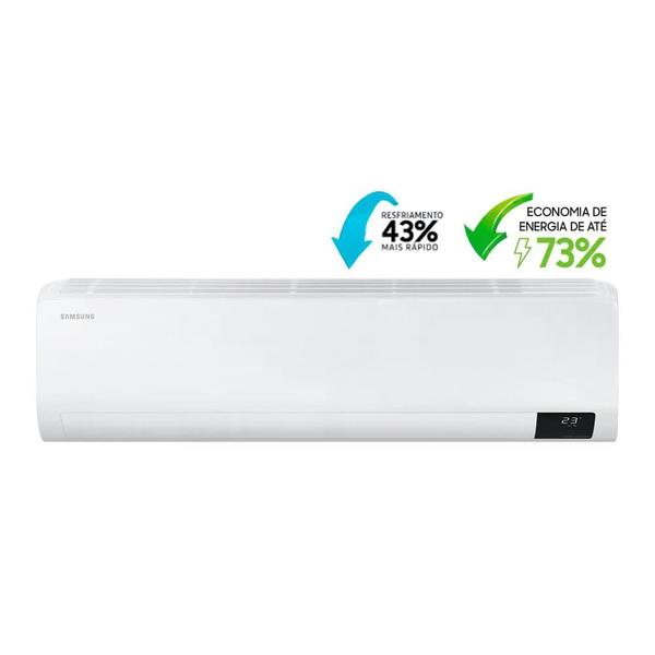 Imagem de Ar-Condicionado Split Inverter 22000 BTUs Samsung Ultra High Wall Quente e Frio AR24BSHZCWKNAZ 220V