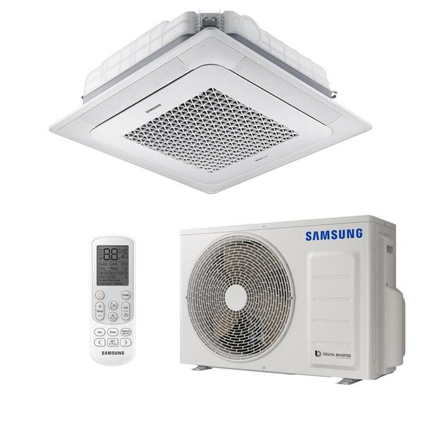 Imagem de Ar-Condicionado Split Inverter Cassete 18000 BTUs Samsung WindFree Quente e Frio AC018DN4DKG/AC018DXADKG/PC4NUFMANW 220V