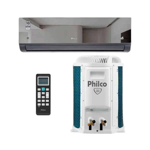 Imagem de Ar Condicionado Split Inverter Hi Wall Philco Espelhado 12000 BTUs Quente/Frio PAC12000IQFM15E - 220V