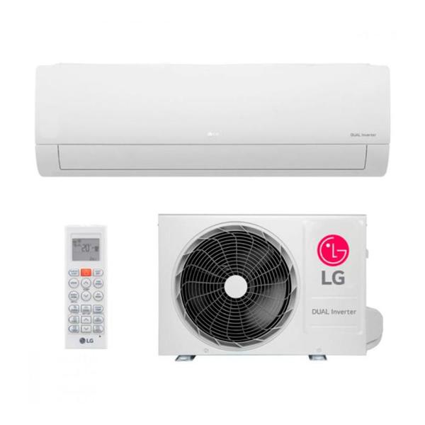 Ar Condicionado Split Inverter LG Hi Wall DUAL Compact +AI 18000 BTUs Frio S3-Q18KLQAL - 2... Ar Condicionado Split Inverter LG Hi Wall DUAL Compact +AI 18000 BTUs Frio S3-Q18KLQAL - 2...
