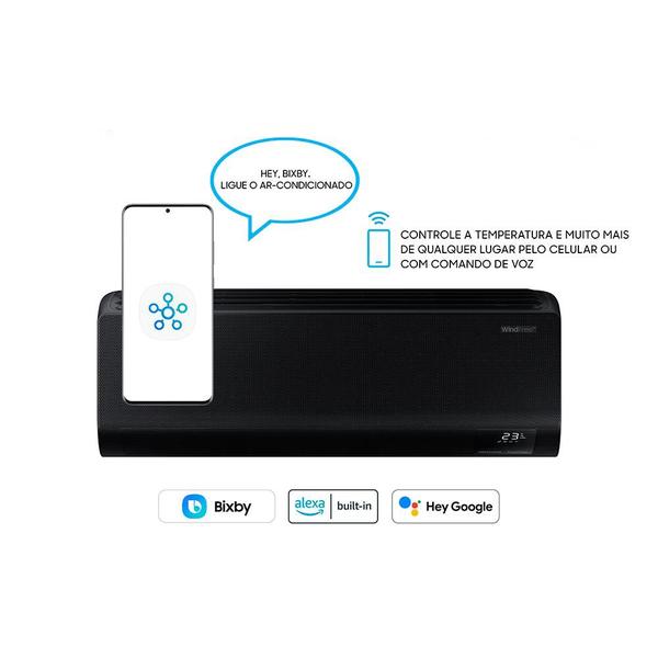 Imagem de Ar Condicionado Split Inverter Samsung WindFree Black Edition 18.000 Btus Quente e Frio 220v