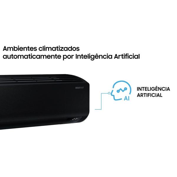 Imagem de Ar-condicionado Split Inverter Samsung WindFree Black Edition Sem Vento 24.000 BTUs Quente e Frio AR24CSECABTNAZ 220V