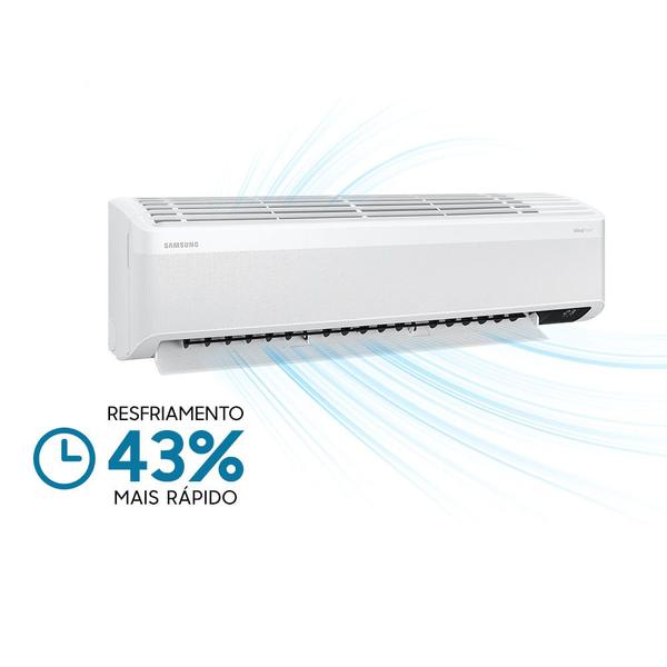 Imagem de Ar-condicionado Split Inverter Samsung WindFree Connect Sem Vento 18.000 BTUs Quente e Frio AR18BSEAAWKNAZ 220V