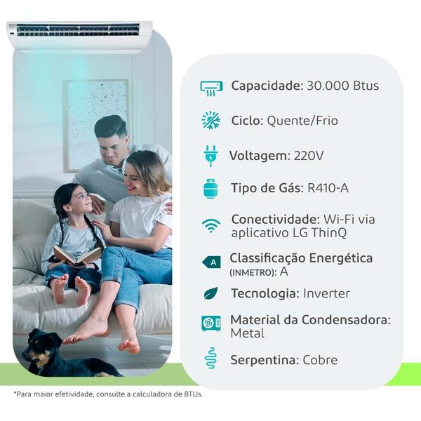 Imagem de Ar Condicionado Split Teto Inverter LG 30000 Btus Quente/frio 220V Monofásico AVNW36GM1P1.ANWZBR1