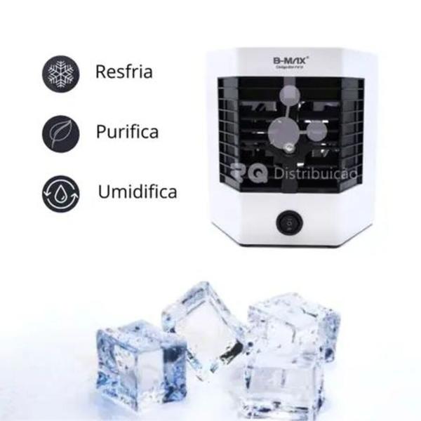 Imagem de Ar Portátil Refrigerador umidificador Mini Ar Condicionado usb Cor Branco 110V/220V