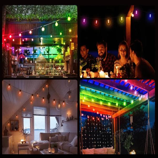 aral 6m USB 20 LEDs Bolinha Efeito RGBW Controle Por Som, Remoto APP TB1871 - Lucky Imagem de aral 6m USB 20 LEDs Bolinha Efeito RGBW Controle Por Som, Remoto APP TB1871