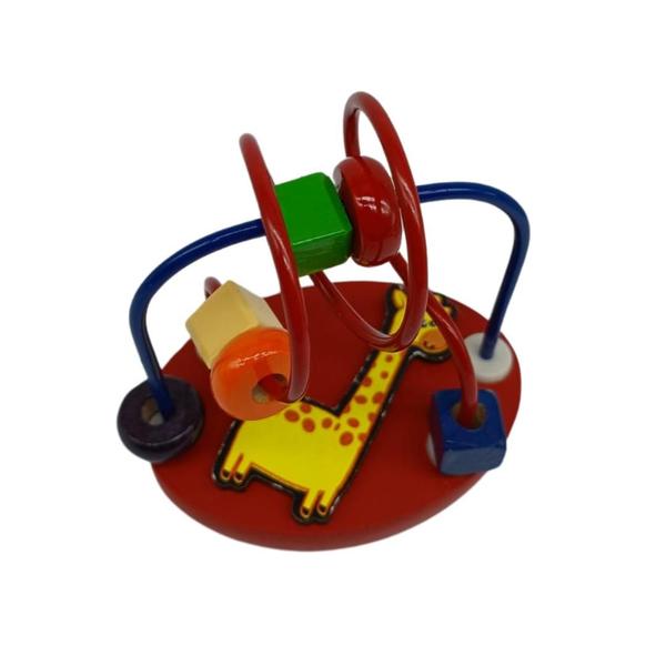 Imagem de Aramado Mini Girafa Brinquedo Educativo Lúdico Circuitos Coloridos