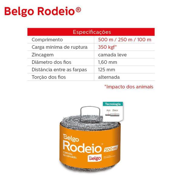 Imagem de Arame Farpado Rodeio 250 Metros