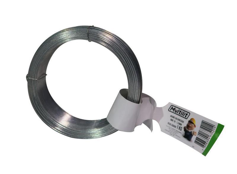 Imagem de Arame Galvanizado 18 Bwg Multilit  1kg