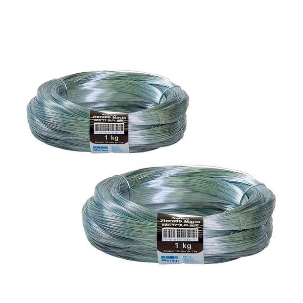 Imagem de Arame Galvanizado 22 0,71mm 2kg 322m - Morlan