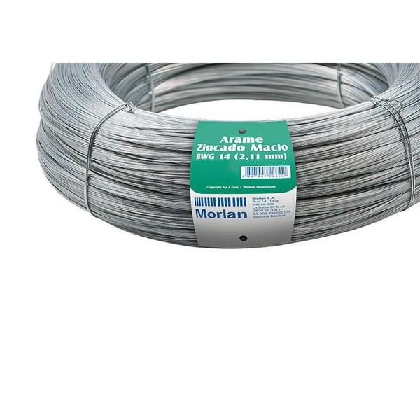 Imagem de Arame Galvanizado Morlan Numero 14 2,11Mm Kg  1023