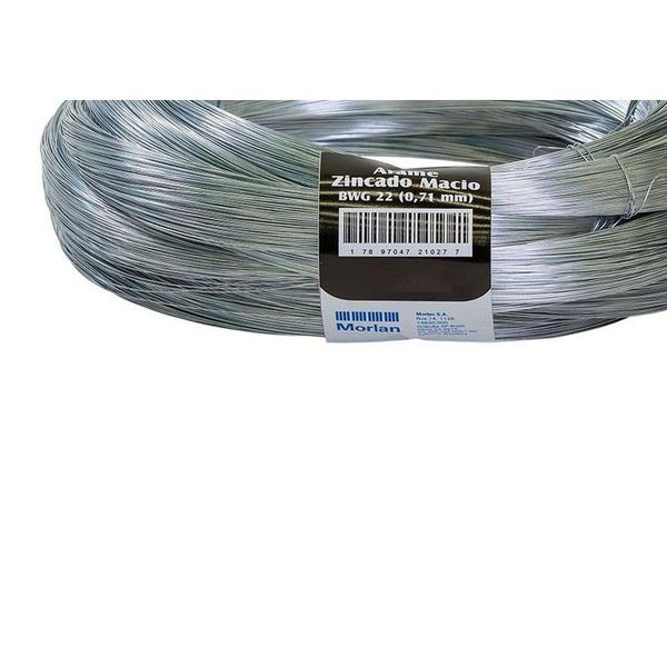 Imagem de Arame Galvanizado Morlan Numero 22 0,71Mm Kg  1027