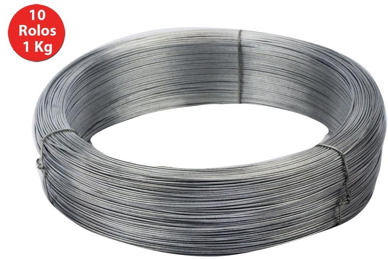 Imagem de Arame Liso Galvanizado N20 Beltools 0,83mm 10 Rolos 1Kg