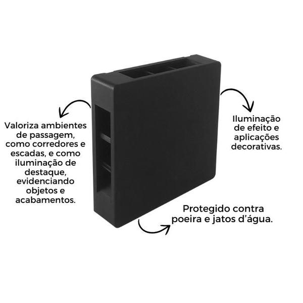 Imagem de Arandela 4 focos  Luz decorativa para corredor e externo