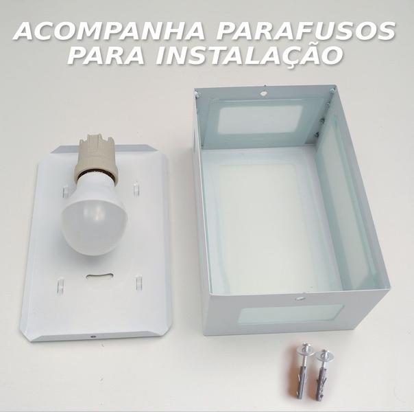 Imagem de Arandela 5 vidros Marrom + lâmpada LED E27 12W 6000K st569