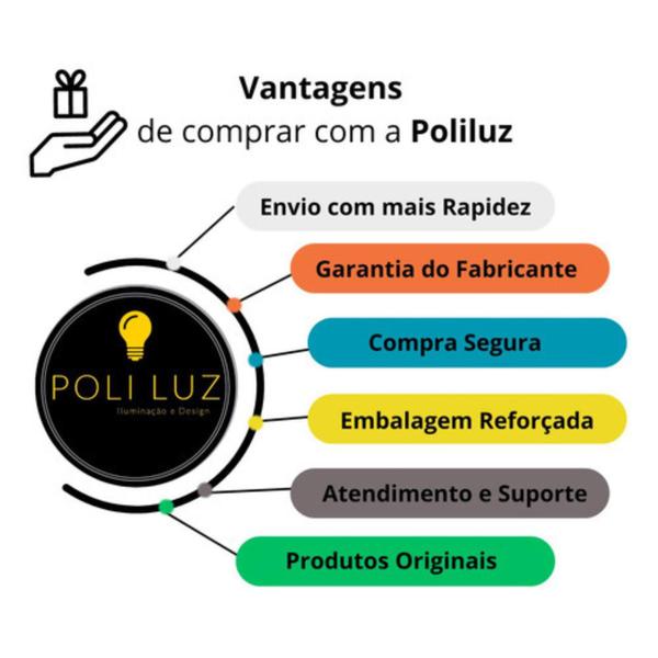 Imagem de Arandela Abajur Parede Quarto c/ Interruptor Botão Dourado