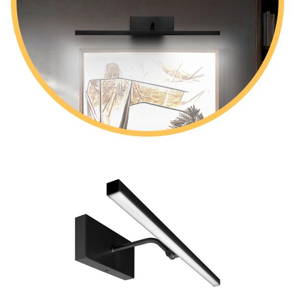 Imagem de Arandela Articulável Quadro Perfil Led 6W 6000K Preto