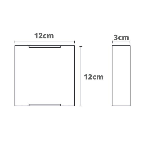 Imagem de Arandela Balizador Led Pix Ajustável IP65 2 Fachos Luz Quente 3000K Bivolt