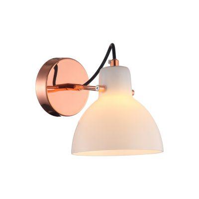Arandela Bar Vidro Leitoso Metal Cobre 1g9 - Bella - Op058a - Bella Iluminação Imagem de Arandela Bar Vidro Leitoso Metal Cobre 1g9 - Bella - Op058a