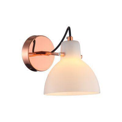 Arandela Bar Vidro Leitoso Metal Cobre 1g9 - Bella - Op058a - Bella Iluminação Imagem de Arandela Bar Vidro Leitoso Metal Cobre 1g9 - Bella - Op058a