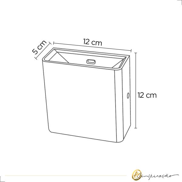 Arandela Basic Moderna Para Área Externa Muro Varanda 3W 3000K IP65 - Opus Imagem de Arandela Basic Moderna Para Área Externa Muro Varanda 3W 3000K IP65