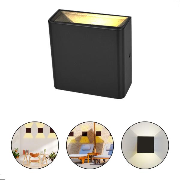 Arandela Basic Moderna Para Área Externa Muro Varanda 3W 3000K IP65 - Opus Imagem de Arandela Basic Moderna Para Área Externa Muro Varanda 3W 3000K IP65