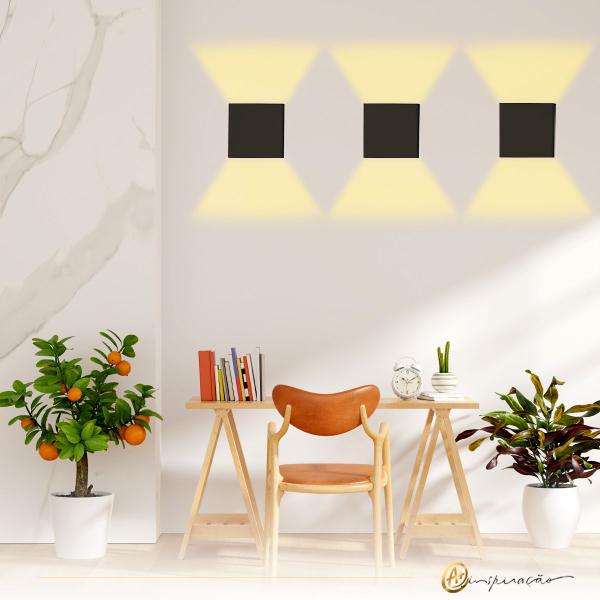 Arandela Basic Moderna Para Área Externa Muro Varanda 3W 3000K IP65 - Opus Imagem de Arandela Basic Moderna Para Área Externa Muro Varanda 3W 3000K IP65
