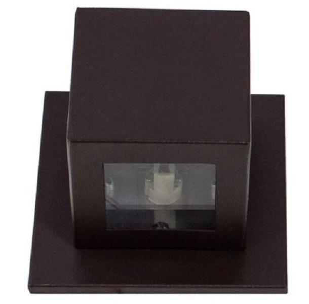 Arandela Box Cubo Pequena 1 Facho Externa E Interna - Marrom - House Imagem de Arandela Box Cubo Pequena 1 Facho Externa E Interna - Marrom