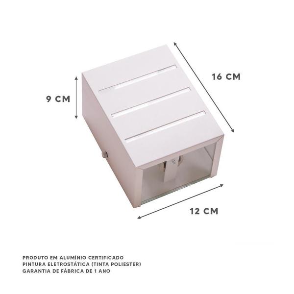 Arandela Branco 2 Focos E 3 Frisos Externa Parede Ar1612 - Ideallume Imagem de Arandela Branco 2 Focos E 3 Frisos Externa Parede Ar1612
