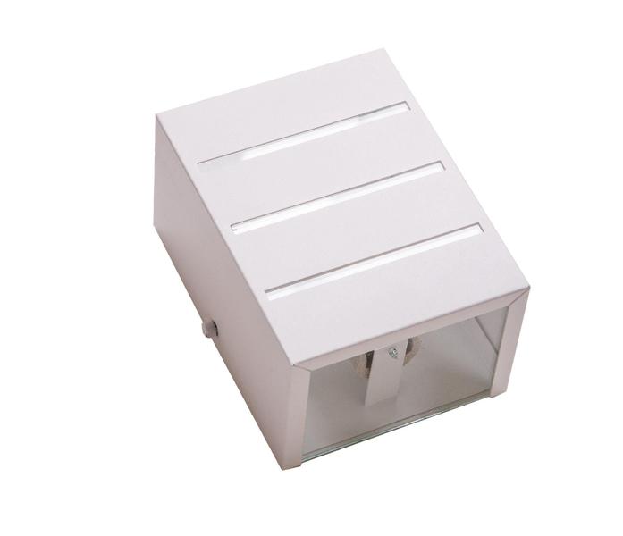 Arandela Branco 2 Focos E 3 Frisos Externa Parede Ar1612 - Ideallume Imagem de Arandela Branco 2 Focos E 3 Frisos Externa Parede Ar1612