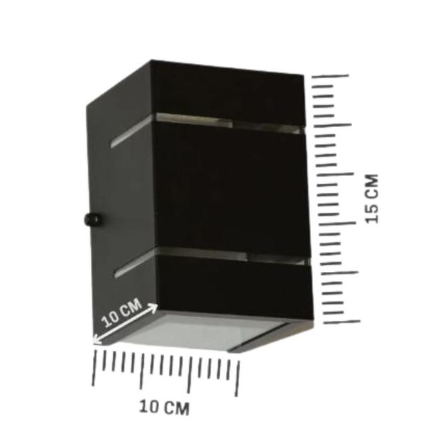 Arandela Catarina Parede Muro 2 Frisos Slim Moderna Marrom - Poliluz Imagem de Arandela Catarina Parede Muro 2 Frisos Slim Moderna Marrom