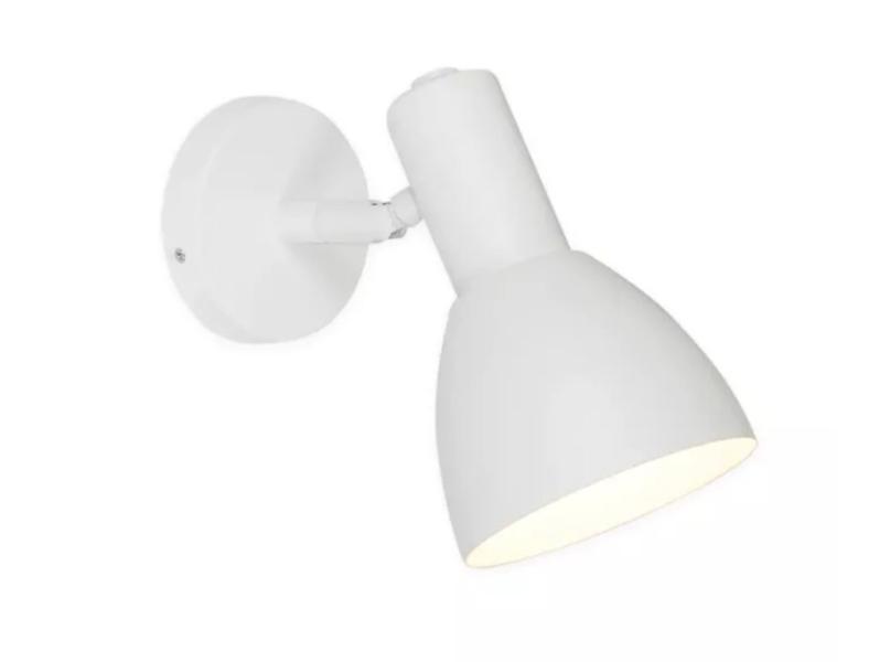 Imagem de Arandela chapéu articulada roma poco mobile 105X160X165MM 1E27 branco fosco - tks iluminação