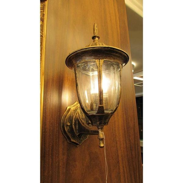 Arandela Classica Dourado Envelhecido Vidros Impecavel - LUXdécor Imagem de Arandela Classica Dourado Envelhecido Vidros Impecavel