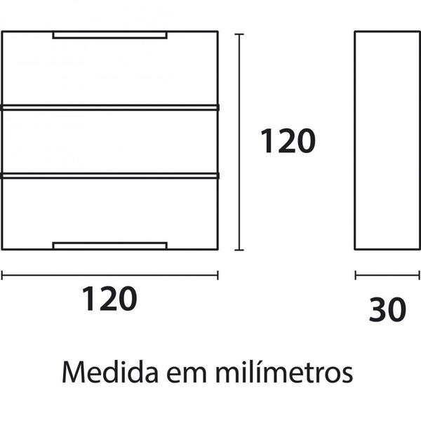 Imagem de Arandela Clean LED Aletada 6W Bivolt 3000k 23633001 Blumenau