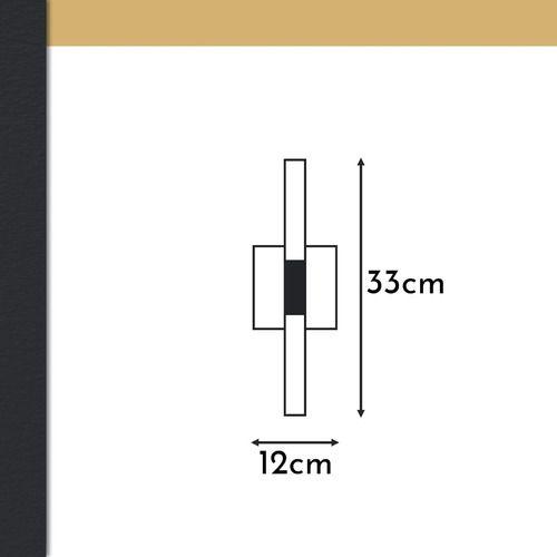 Imagem de Arandela de Parede Led 5W Metal Cristal Dourado Moderno 3000K Branco Quente Sindora