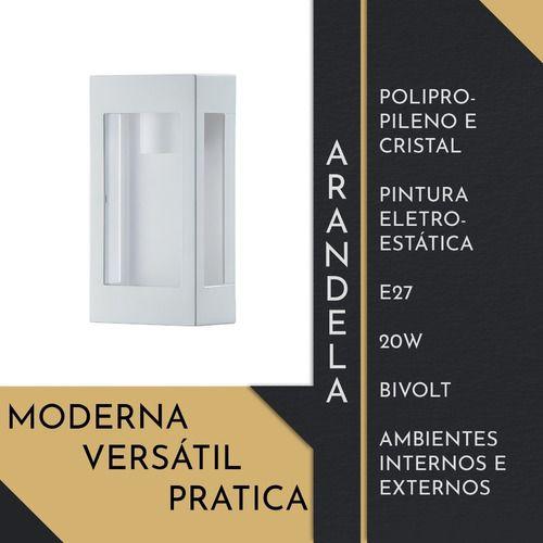 Imagem de Arandela de Parede Moderna Linha Prime Cristal Branca Dital