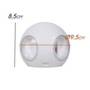 Arandela Decorativa Criativa Tetra LED 12W 3000K Opus Branca ST2486 Imagem de Arandela Decorativa Criativa Tetra LED 12W 3000K Opus Branca ST2486