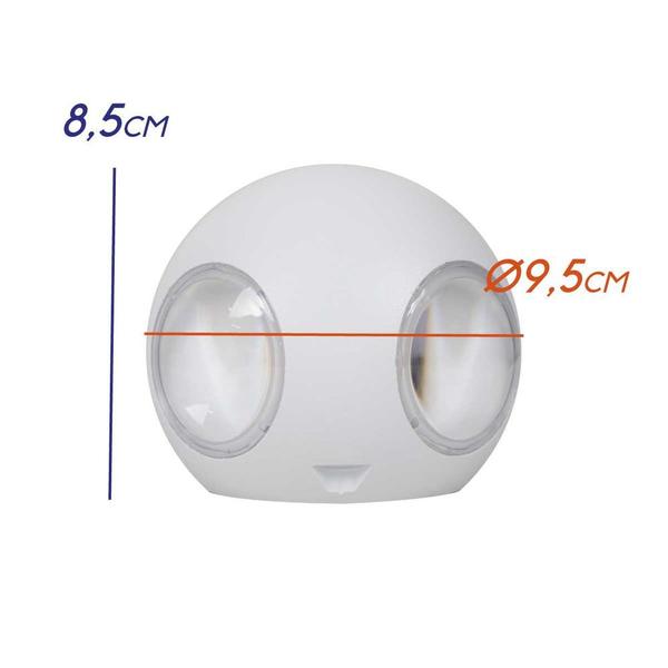 Arandela Decorativa Criativa Tetra LED 12W 3000K Opus Branca ST2486 Imagem de Arandela Decorativa Criativa Tetra LED 12W 3000K Opus Branca ST2486