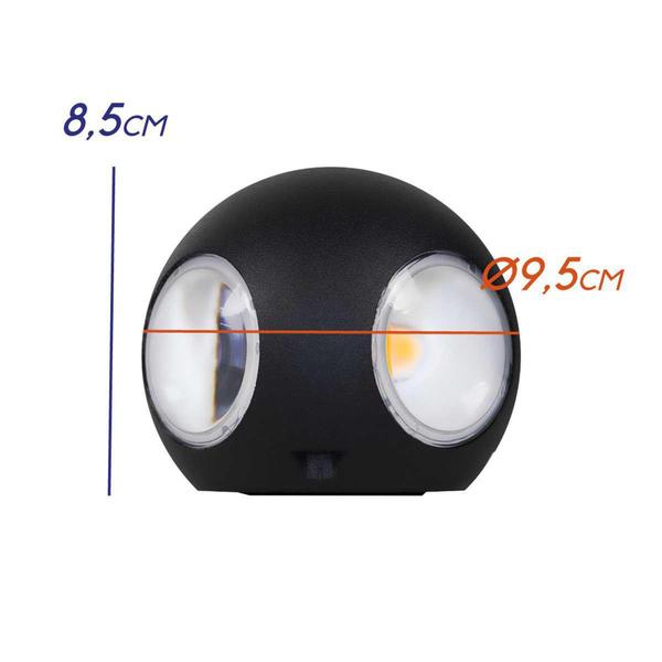 Arandela Decorativa Criativa Tetra LED 12W 3000K Opus Preto ST2486 Imagem de Arandela Decorativa Criativa Tetra LED 12W 3000K Opus Preto ST2486