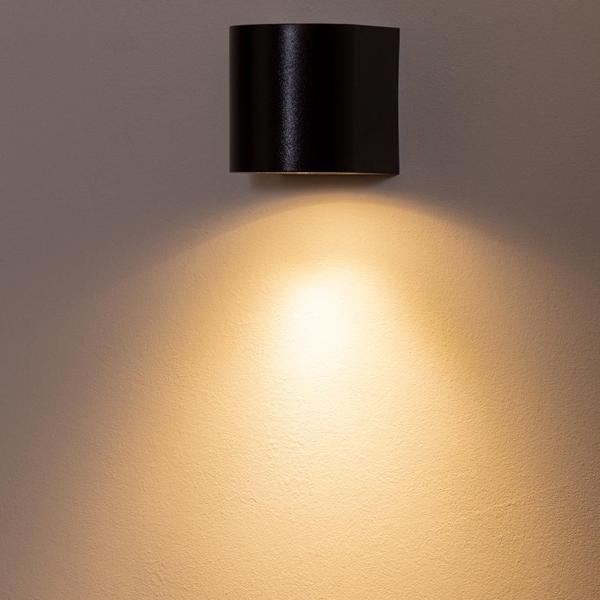 Imagem de Arandela Dots Preto + LED 1X GU10 MR16 Branco Frio DL158B Bella ST2723