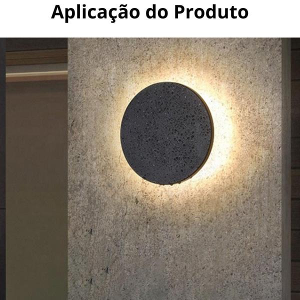 Imagem de Arandela Eclipse 12W 3000K A Prova De Agua Luz Indireta Led